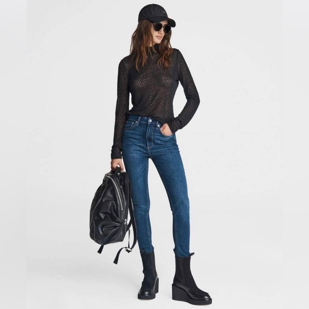 Rag & Bone High Rise Skinny Jeans